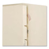Card Stock Classification Folder Divider, 2 Fasteners, Letter Size, Manila, 100/Box