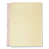 Standard Side-Flap Classification Folder Dividers, 1 Fastener, Letter Size, Manila, 100/Box