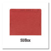 Patient File Pocket, Letter Size, Red, 50/Box