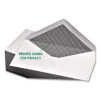 Security Tint Business Envelopes, #6 3/4, Monarch Flap, Gummed Closure, 3.63 x 6.5, White, 80/Box