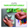 Stainless Steel Refillable Tape Dispenser With 2 Rolls 0.75" x 550" Tape