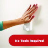 X-Large Utility Hooks, Plastic, White, 15 Lb Capacity, 2 Hooks And 8 Strips/Pack