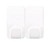 X-Large Utility Hooks, Plastic, White, 15 Lb Capacity, 2 Hooks And 8 Strips/Pack