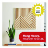 Picture Hanging Strips, X-Large, Removable, Holds Up To 20 Lbs Per 4 Pairs, 8 Pairs/Pack
