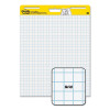 Vertical-Orientation Self-Stick Easel Pads, Quadrille Rule (1 Sq/In), (30) White 25 x 30 Sheets, 6/Pack
