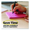 Super Sticky Notes, 3 x 3, Mulberry, 90 Sheets/Pad, 5 Pads/Pack