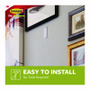 Sawtooth Picture Hanger, One Hanger, Two Strips, White, Supports 4 Lbs