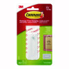 Sawtooth Picture Hanger, One Hanger, Two Strips, White, Supports 4 Lbs