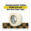 Paper Tape, 3/4" x 600", White, 2/Pack