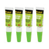 Single Use Super Glue No-Run Gel, 0.02 Oz, Dries Clear, 4/Pack