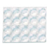 Bumpers, 0.5" Dia, Clear, 40/Pack