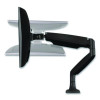 Single Monitor Gas-Spring Mounting Arm, For 13" To 32" Monitors, 360 Degree Rotation, +/-45 Degree Tilt, Black, Supports 20Lb