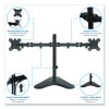 Dual Monitor Desk Stand, For 19" To 32" Monitors, 36.4" x 11" x 18.3", Black, Supports 17.6 Lb