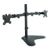 Dual Monitor Desk Stand, For 19" To 32" Monitors, 36.4" x 11" x 18.3", Black, Supports 17.6 Lb
