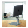 Adjustable Height Laptop Riser, 10" x 10.5" Platform, Silver/Black, Supports Up To 33 Lbs