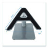 Adjustable Height Laptop Riser, 10" x 10.5" Platform, Silver/Black, Supports Up To 33 Lbs