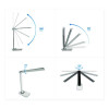 Turcom Relaxalight Dimmable Led Desk Lamp With Usb, Adjustable Neck, 16" To 28.5" High, White