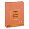 Brights Multipurpose Color Paper, 20 Lb Bond Weight, 8.5 x 11, Orange, 500 Sheets/Ream, 5 Reams/Carton