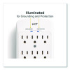 6-Outlet Plus Usb Outlet Surge Protector, 6 Ac Outlets/2 Usb Ports, 900 J, White