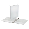 Economy Round Ring View Binder, 3 Rings, 0.5" Capacity, 11 X 8.5, White