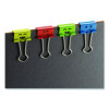 Smiling Face Binder Clips, Small, Assorted Colors, 42/Pack