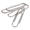 Premium Jumbo Paper Clips, Jumbo, Smooth, Silver, 100/Box, 10 Boxes/Pack