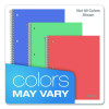Poly One-Subject Notebook, Medium/College Rule, Randomly Assorted Cover Color, (100) 11 x 9 Sheets