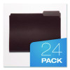 Colorful Poly File Folders, 1/3-Cut Tabs: Assorted, Letter Size, Assorted Colors, 24/Pack