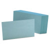 Unruled Index Cards, 3 X 5, Blue, 100/Pack