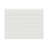 Skip-A-Line Ruled Newsprint Paper, 3/4" Two-Sided Long Rule, 8.5 x 11, 500/Ream