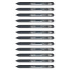 Inkjoy Gel Pen, Retractable, Medium 0.7 Mm, Black Ink, Black Barrel, Dozen