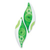 Dryline Grip Correction Tape, Non-Refillable, 0.2" x 27.92 Ft, White Tape, Translucent Green/White Dispenser, 2/Pack
