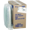Pet Square Container, 16 Oz, 4 x 4 x 3, Clear, Plastic, 480/Carton