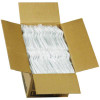 Fieldware Cutlery, Individually Wrapped, Mediumweight Fork, Plastic, White, 1,000/Carton