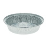 Aluminum Take-Out Container, 24 Oz, 7" Diameter x 1.53" h, Silver, 250/Carton