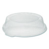 Clearview Dome-Style Lid With Tabs, 8.9" Diameter x 0.8" h, Clear, Plastic, 126/Carton