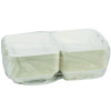 Earthchoice Pfas Free Compostable Hinged Lid Container, 9 x 9 x 3.5, White, Sugarcane, 150/Carton