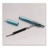 Energel Alloy Rt Gel Pen, Retractable, Medium 0.7 Mm, Black Ink, Blue/Aluminum Barrel