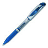 Energel Deluxe Gel Pen, Stick, Medium 0.7 Mm, Blue Ink, Silver/Blue Barrel, Dozen