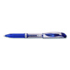 Energel Deluxe Gel Pen, Stick, Medium 0.7 Mm, Blue Ink, Silver/Blue Barrel, Dozen