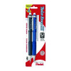 Twist-Erase Iii Mechanical Pencil, 0.5 Mm, Hb (#2), Black Lead, Black/Blue Barrel, 2/Pack
