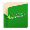 Reinforced File Pocket, 5.25" Expansion, Letter Size, Green