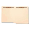 Manila Fastener Folders, 1/3-Cut Tab: Assorted, Expands 1.5", 2 Fasteners, Letter Size, Manila, 50/Box