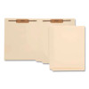 Manila Fastener Folders, 1/3-Cut Tab: Assorted, Expands 1.5", 2 Fasteners, Letter Size, Manila, 50/Box