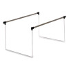 Letter Size Adjustable Hanging File Folder Frame, 14" To 18" Long, Gray/Silver, 2/Box