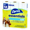 Essentials Soft Bathroom Tissue, Septic Safe, 2-Ply, White, 330 Sheets/Roll, 12 Rolls/Pack, 4 Packs/Carton