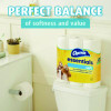 Essentials Soft Bathroom Tissue, Septic Safe, 2-Ply, White, 330 Sheets/Roll, 12 Rolls/Pack, 4 Packs/Carton