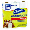 Essentials Strong Bathroom Tissue, Septic Safe, 1-Ply, White, 429 Sheets/Roll, 12 Rolls/Pack, 4 Packs/Carton