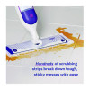 Powermop Mopping Pads, 5.3 x 15.4, White/Purple, 5 Pads/Box