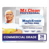 Magic Eraser Ultra Pro Multi-Purpose Cleaner, 4.72 x 1.38, 2.56" Thick, White, 26/Carton